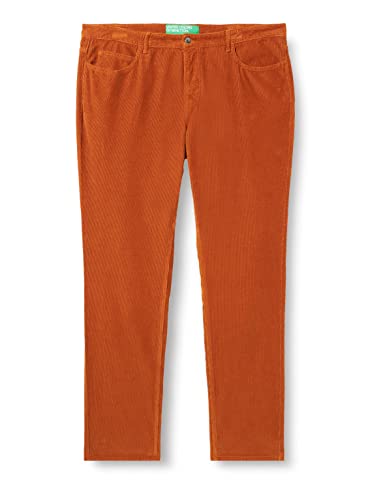 United Colors of Benetton Spodnie męskie, 37d Pomarańczowy, 56