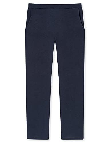 Schiesser Damskie spodnie od piżamy Long Schlafhose, Niebieski, 14