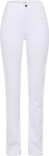 BRAX Damskie spodnie w stylu Mary z bawełny stretch, biały, 31W / 32L