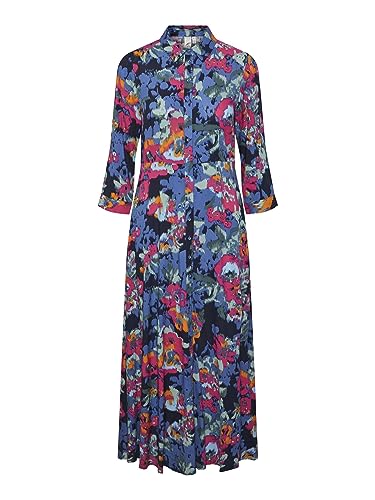 YAS Damska sukienka Yassavanna Long Shirt Dress S. Noos, Garden Topiary/Aop: Blury Print, L