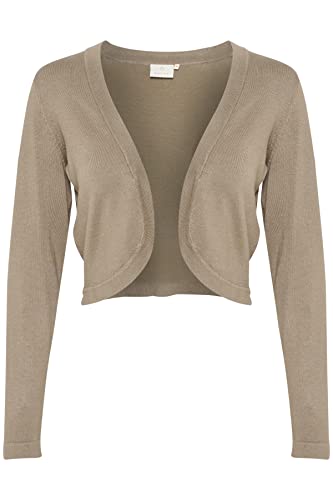 KAFFE damski sweter z kardiganem Bolero Cropped, Fallen Rock, L