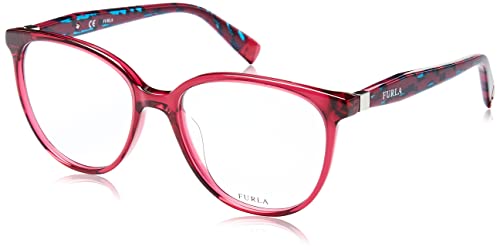 Furla Unisex VFU197 okulary przeciwsłoneczne, Ciclamino Trasparente Lucido, 53, ciclamino trasparente lucido, 53