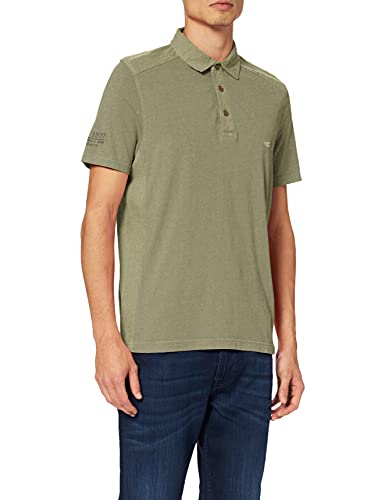 camel active Męska koszulka polo, Zielony (oliwkowy 75), S