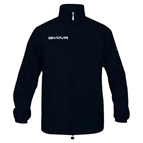 givova Rain Basico Kurtka przeciwdeszczowa Unisex dorosły (Pakiet 1), czarny, 3XL