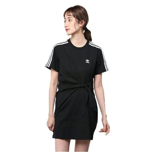 adidas Damska sukienka T-shirt, czarny, 38 cm