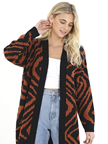 BRAVE SOUL Damski kardigan Lkc-248Hornbeam, brązowy, XS, Brązowy, XS