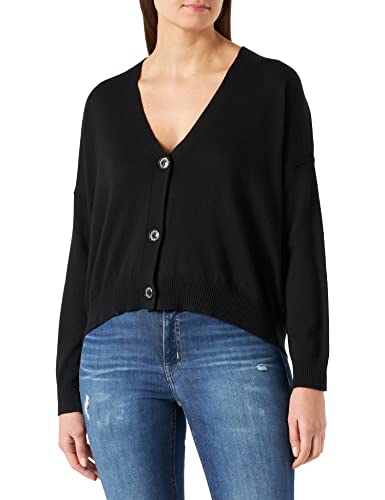 United Colors of Benetton Sweter damski kardigan, Czarny 700, XS
