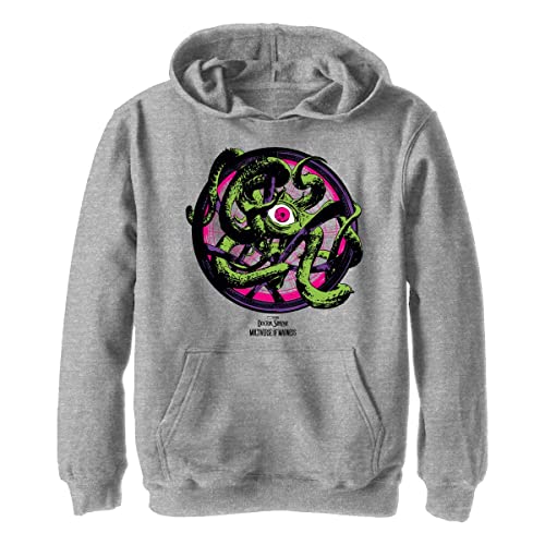 Marvel Chłopięca bluza z kapturem Doctor Strange w multiwersie szaleństwa Seal Of Vishanti, Athletisch Heather, L, Athletic Heather, L