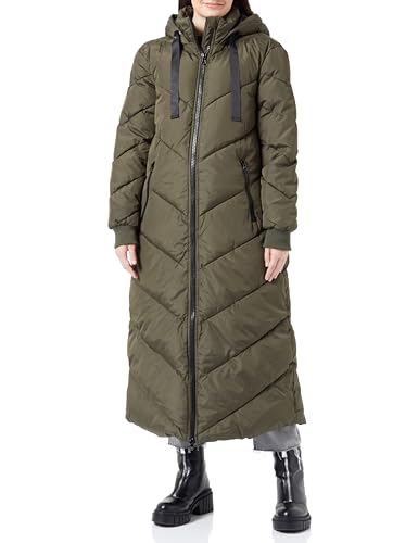 JdY Damska kurtka JDYSKYLAR X-Long Padded Jacket OTW HAB Pikowany płaszcz, Forest Night/Szczegóły: Black, L, Forest Night/Szczegóły: czarny, L