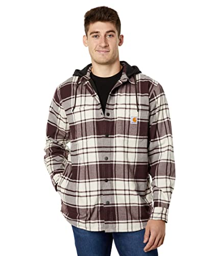 Carhartt Męska kurtka przejściowa, flanelowa podszewka z polaru, Malt, M