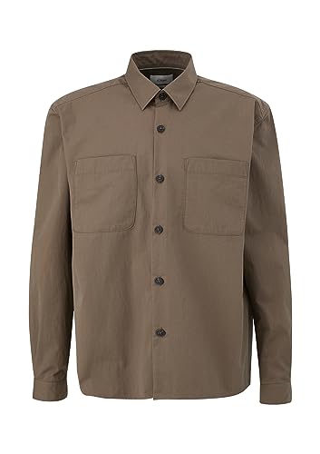 s.Oliver Koszula męska z długim rękawem, brązowa, 3XL, brązowy, 3XL
