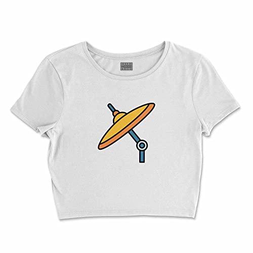 Bona Basics, Koszulka damska z nadrukiem cyfrowym,%100 bawełna, biała, casualowa, topy damskie, rozmiar: XL, biały, XL Krótki