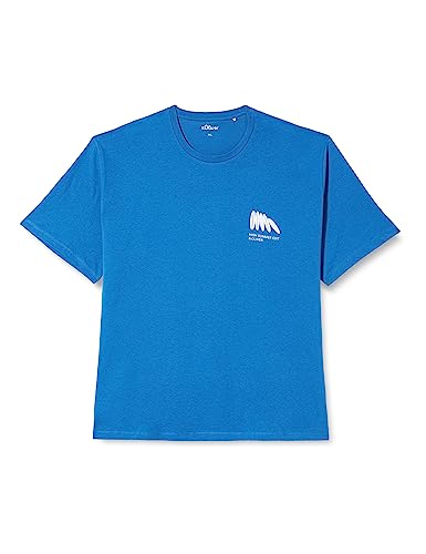 s.Oliver T-shirt męski, krótki rękaw, niebieski, 4XL