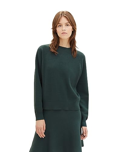 TOM TAILOR Denim Sweter damski, 21525 - Huntsman Green, S
