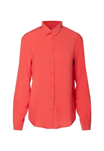 Seidensticker Damska bluzka - modna bluzka - Regular Fit - kołnierz koszuli - długi rękaw - 100% wiskoza, Rosa, 48