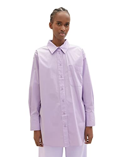 TOM TAILOR Denim Damski bluzka w paski 1032792, 31042 - Lilac Vibe, L