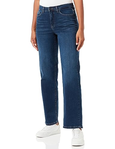ICHI Damskie spodnie rekreacyjne Ihtwiggy Straight Long, 200340 / Dark Blue, 32W / 32L