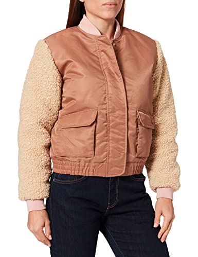 Scotch & Soda Damska kurtka bomber z misiem rękawkami i Repreve Padding College, Pink Rose 4162, S