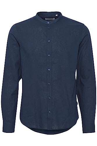CASUAL FRIDAY Męska koszula CFAnton 0053 CC LS Linen Mix Shirt koszula męska, 194013_ciemna granatowa, S, 194013_dark Navy, S