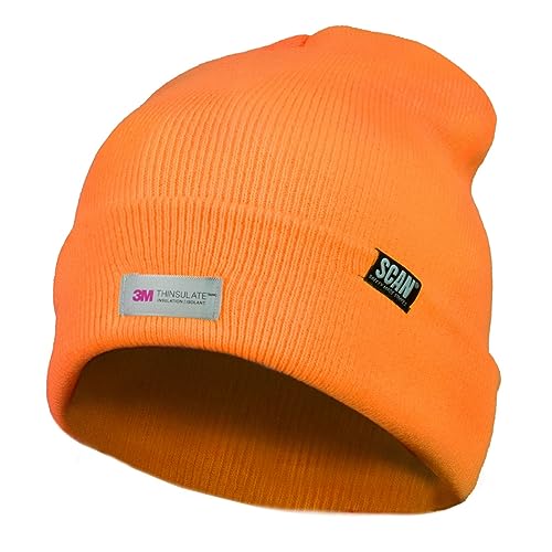 Scan Hi-Vis Czapka beanie Thinsulate Podszewka - pomarańczowa, pomarańczowy, rozmiar uniwersalny