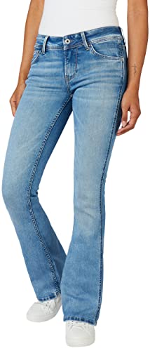 Pepe Jeans New Pimlico Jeansy damskie, Niebieski (Denim-mh9), 24W / 32L