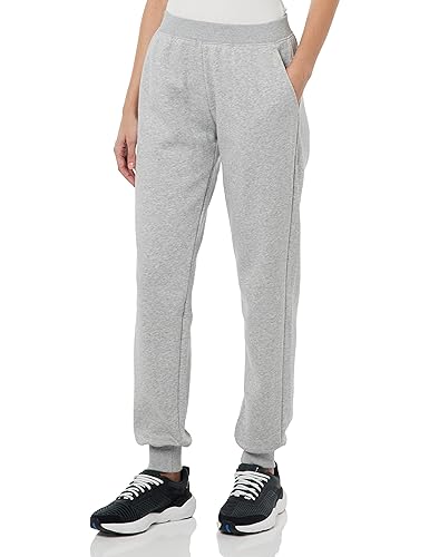 Emporio Armani Damskie spodnie dresowe z mankietami Iconic Terry, jasnoszary melanżowy, XL