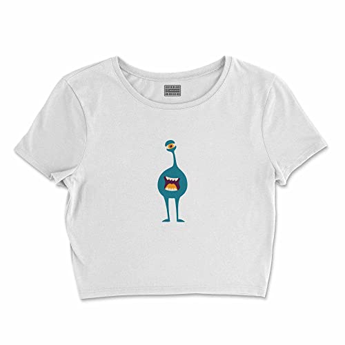 Bona Basics, Nadruk Cyfrowy, Koszulka Podstawowa dla Kobiet, 100% Bawełna, Biały, Casual, Topy dla Kobiet, Rozmiar: M, biały