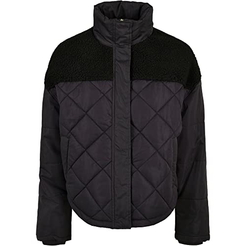 Urban Classics Damska kurtka damska Oversized Diamond Quilt Puffer Jacket, czarny, S