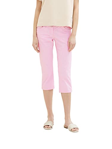 TOM TAILOR Spodnie damskie, 32182 - Nouveau Pink Offwhite Stripe, 44