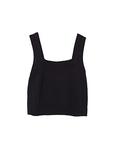 Gocco Top z dzianiny damskie, czarny, S-M