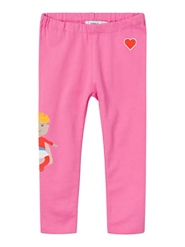 Bestseller A/s NMFLIVA BRU legginsy dresowe, Pink Cosmos, 86 cm