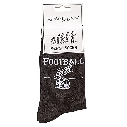 Ultimate Gift for Man Męskie skarpety piłkarskie, czarne, jeden rozmiar, Czarny