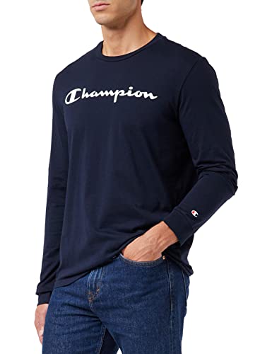 Champion T-shirt męski American Classics, niebieski morski, S