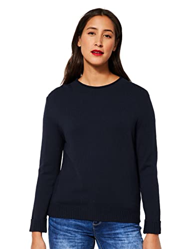 Street One Damski sweter z dzianiny (4 sztuki), Mighty Blue, 46