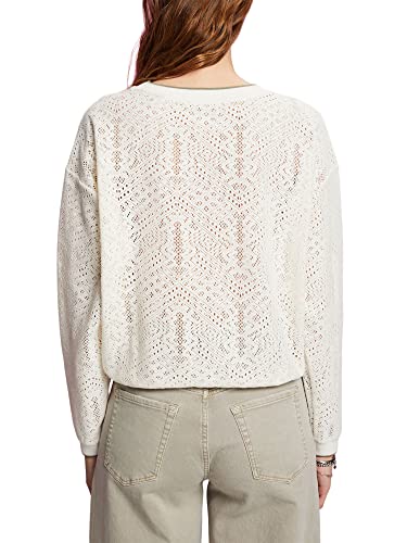 ESPRIT Bluza damska 033EE1J307, 110/OFF biała, M, 110/Off White, M