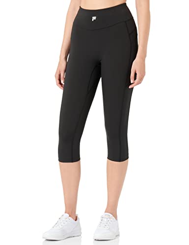 FILA Damskie spodnie Romania z wysokim stanem 3/4, Moonless Night, M