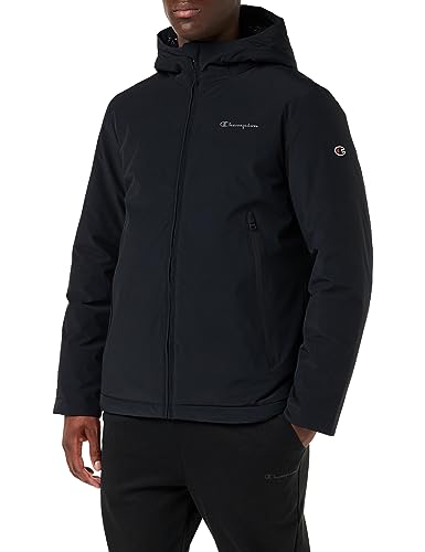 Champion Legacy Outdoor-Stretch Nylon Hooded Kurtka Mężczyźni, Nero, S