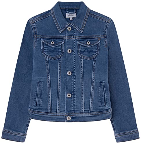 Pepe Jeans New Berry kurtka dla dziewczynek i dziewczynek, Niebieski (Denim-JR7), 16 lat