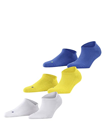 FALKE Kobiety Skarpety do trampek Cool Kick Sneaker 3-Pack W SN Miękki, Oddchający, Szybkoschnący krótkie jednokolorowe 3 Pary, Wielokolorowy (Sortiment 0020), 39-41