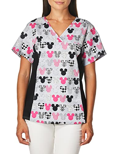 Cherokee Damski dekolt w serek dzianinowy top Hello Kitty motyle, szary, 3XL