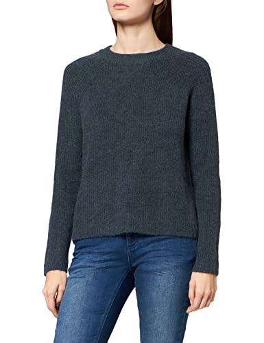 Pieces Damski sweter z dzianiny Pcellen Ls okrągły dekolt Noos Bc, Niebieski ombre, M