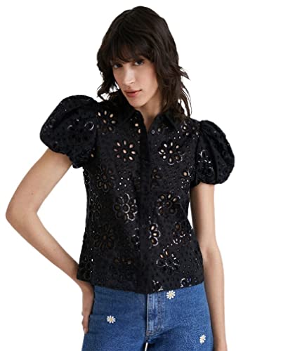 Desigual Damska koszulka Cam_filadelfia, Czarny, S