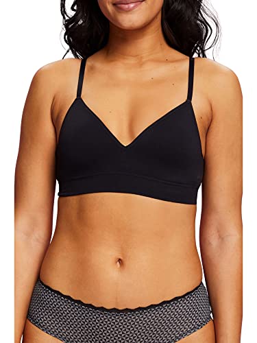 ESPRIT Damski bezszwowy komfort Nyr bezszwowy wyściełany biustonosz T-shirt, 001, 85B