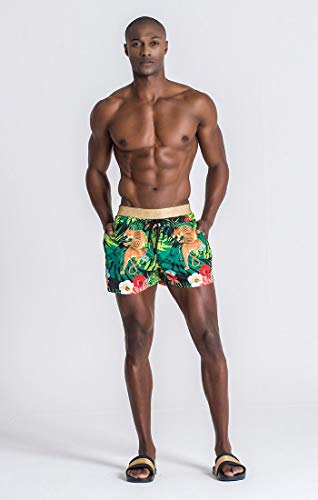 Gianni Kavanagh Męskie szorty Rainforest GK Elastic Swim, wielokolorowy, XS