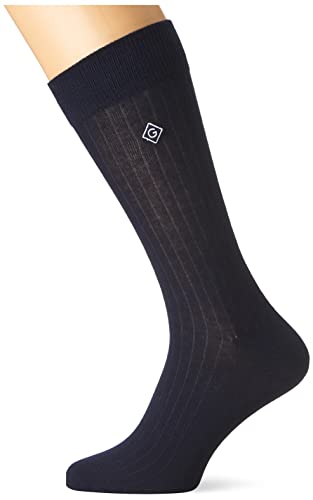 GANT Męskie skarpetki D1. Rib Diamond G, granatowe, 40-42