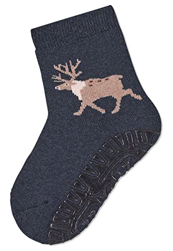 Sterntaler Niemowlęta FLI Soft Elch pończochy dla chłopców, niebieskie nakrapiane, normalne
