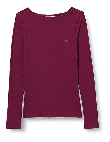 Lee Damska koszulka Ls Boat Neck Tee, Fixy Violet, M