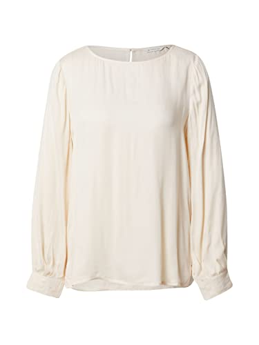 TOM TAILOR Damski satynowa bluzka 1032856, 28130 - Soft Buttercream, 36