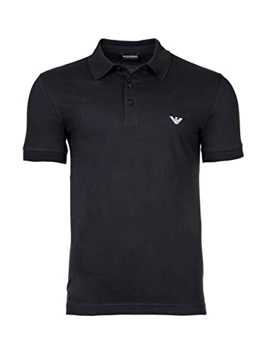 Portfolio Męska koszulka polo z krótkim rękawem Emporio Armani z haftem logo, Black, M