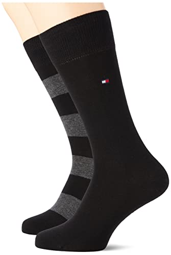 Tommy Hilfiger Skarpety męskie (opakowanie 2), Czarny (Czarny 200), 39-42 EU